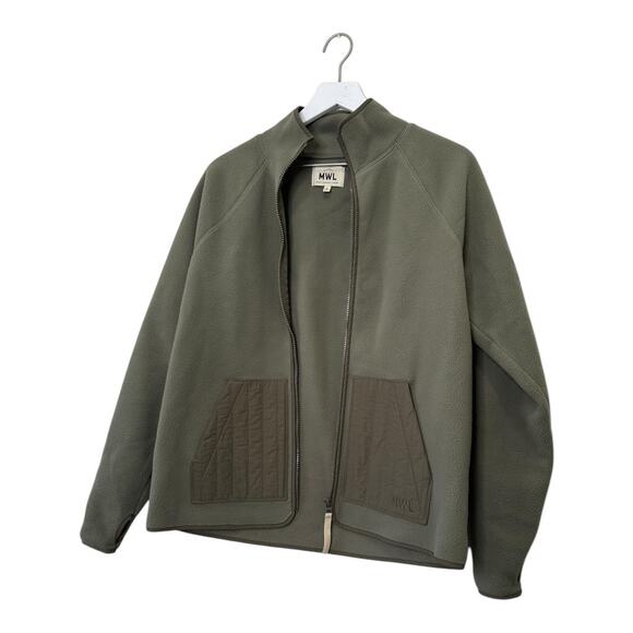 Madewell MWL Betterfleece Zip Quilted-Pocket Jacket Size Small - Picture 3 of 8